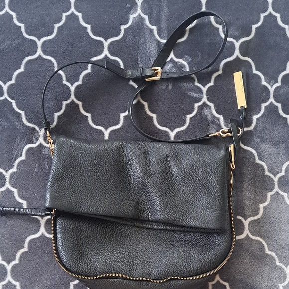 Vince Camuto Black Leather Crossbody Bag - Picture 1 of 15
